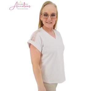 Micha T-shirt Kant 181.159 Wit